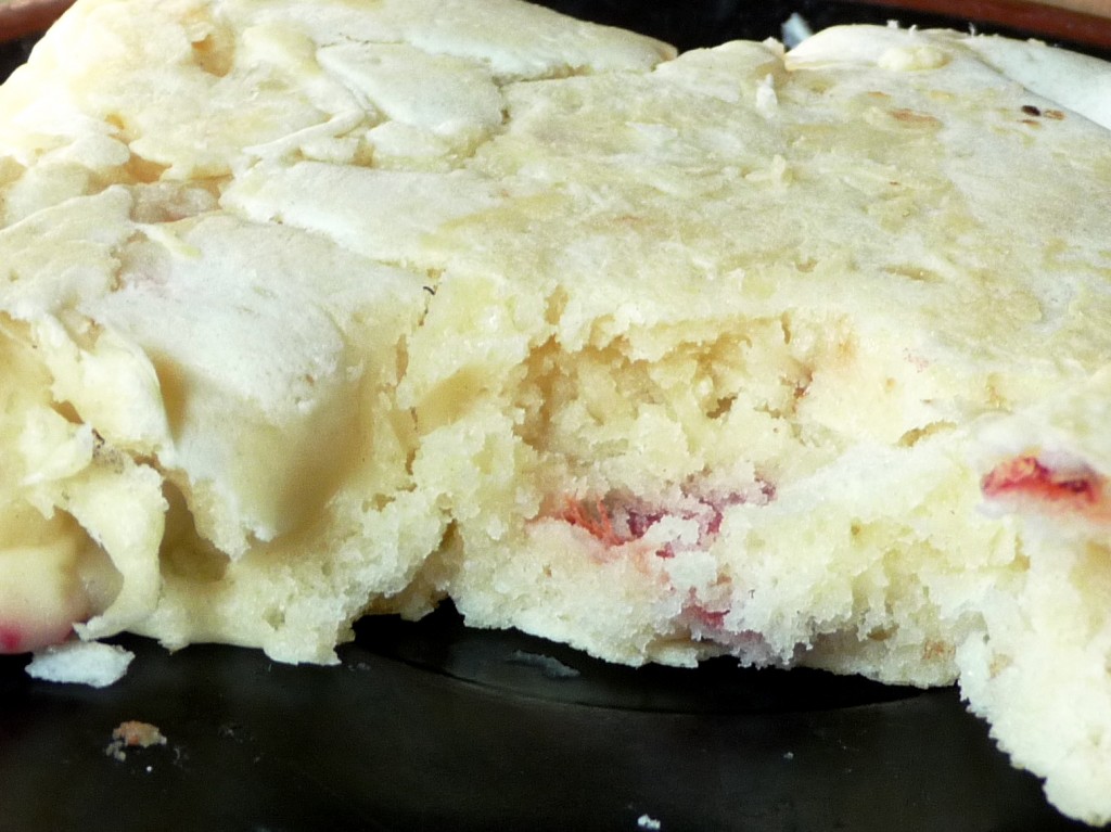 pancakes -- strawberries